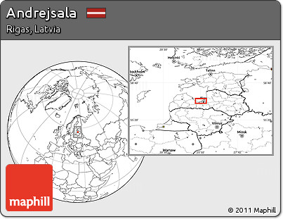 Blank Location Map of Andrejsala