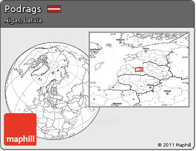 Blank Location Map of Podrags