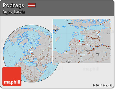 Gray Location Map of Podrags