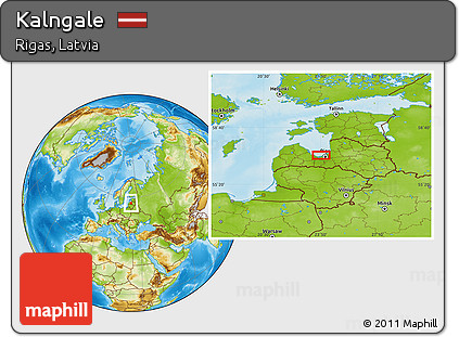 Physical Location Map of Kalngale