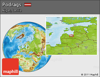Physical Location Map of Podrags