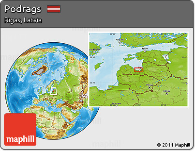 Physical Location Map of Podrags