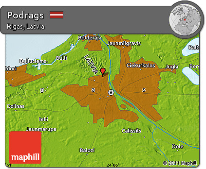 Physical Map of Podrags