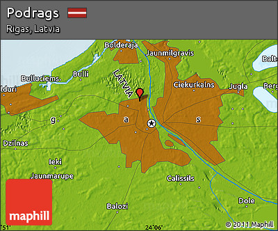 Physical Map of Podrags