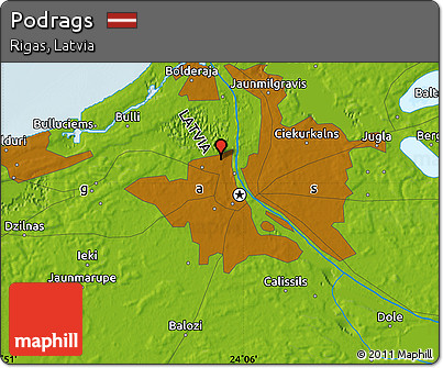 Physical Map of Podrags