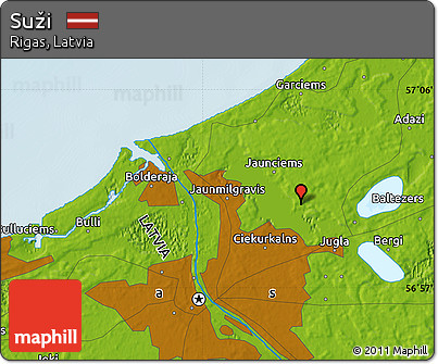Physical Map of Suži