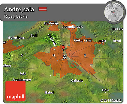 Satellite Map of Andrejsala
