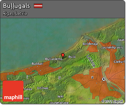 Satellite Map of Buļļugals