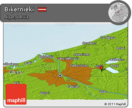 Physical Panoramic Map of Biķernieki