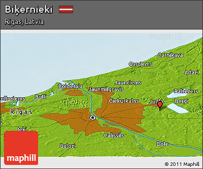 Physical Panoramic Map of Biķernieki