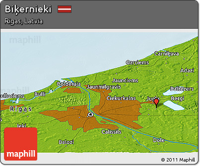 Physical Panoramic Map of Biķernieki