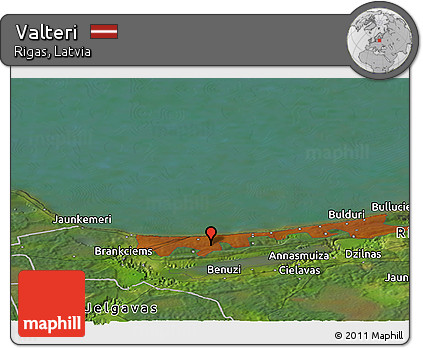 Satellite Panoramic Map of Valteri