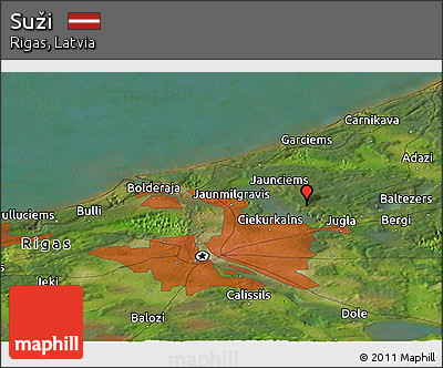 Satellite Panoramic Map of Suži