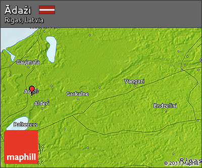 Physical 3D Map of Ādaži