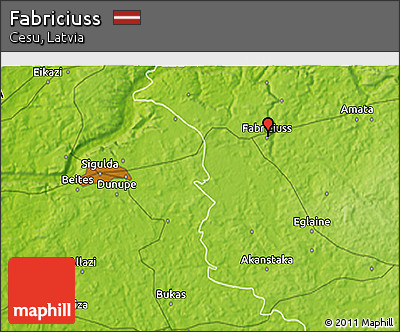 Physical 3D Map of Fabriciuss