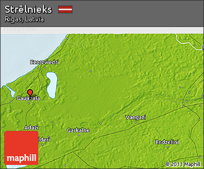 Physical 3D Map of Strēlnieks