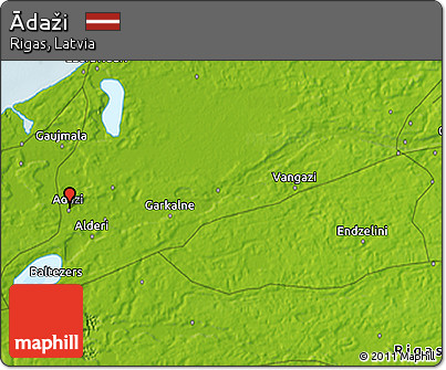 Physical 3D Map of Ādaži
