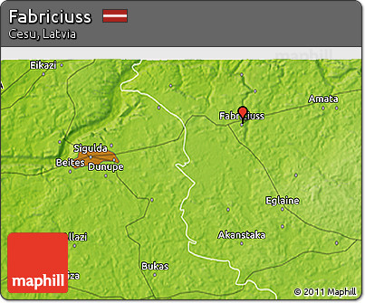 Physical 3D Map of Fabriciuss