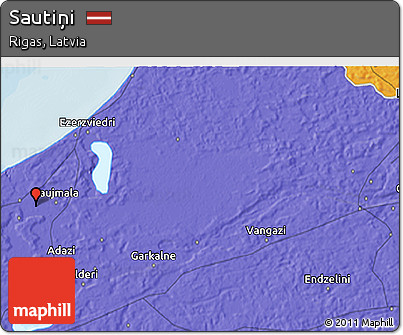 Political 3D Map of Sautiņi