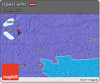 Political 3D Map of Upesciems