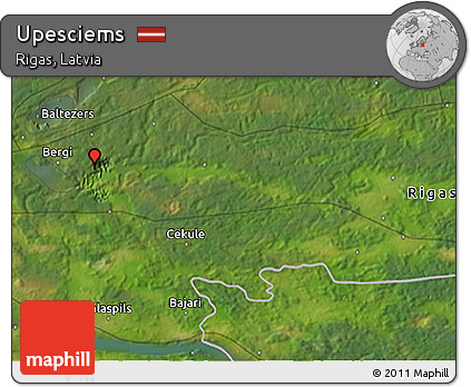 Satellite 3D Map of Upesciems