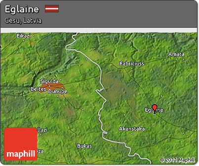 Satellite 3D Map of Eglaine