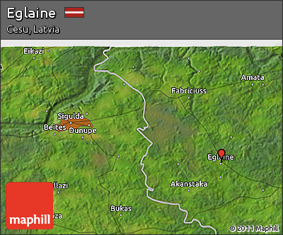 Satellite 3D Map of Eglaine