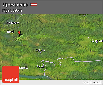 Satellite 3D Map of Upesciems