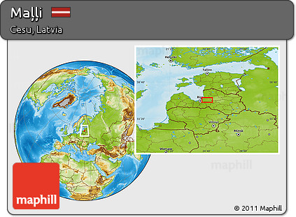 Physical Location Map of Maļļi