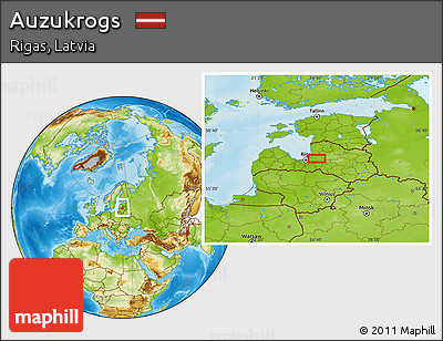 Physical Location Map of Auzukrogs