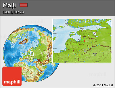 Physical Location Map of Maļļi