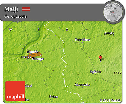 Physical Map of Maļļi