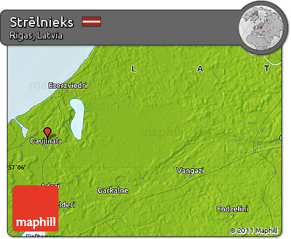 Physical Map of Strēlnieks
