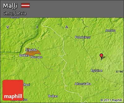 Physical Map of Maļļi