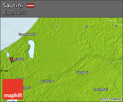 Physical Map of Sautiņi