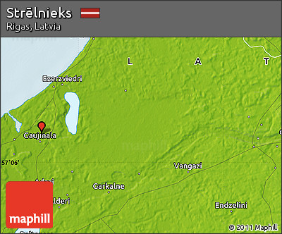 Physical Map of Strēlnieks