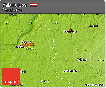 Physical Map of Fabriciuss