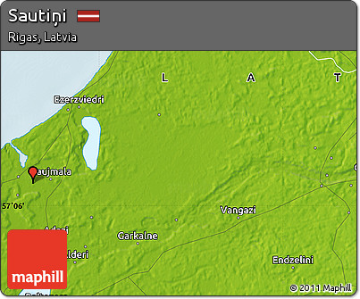 Physical Map of Sautiņi