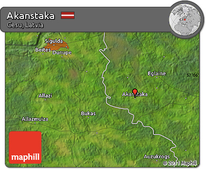 Satellite Map of Akanstaka