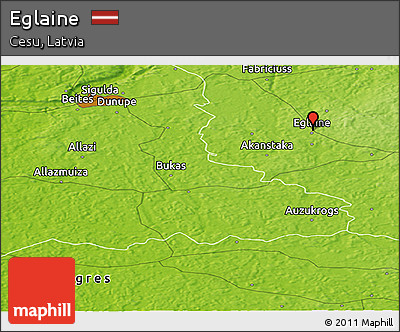 Physical Panoramic Map of Eglaine