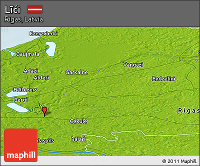 Physical Panoramic Map of Līči