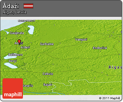 Physical Panoramic Map of Ādaži