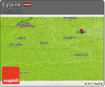 Physical Panoramic Map of Eglaine