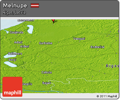 Physical Panoramic Map of Melnupe