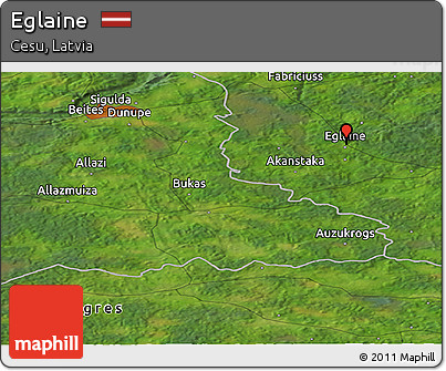 Satellite Panoramic Map of Eglaine