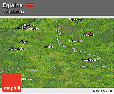 Satellite Panoramic Map of Eglaine