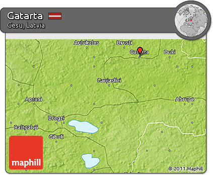 Physical 3D Map of Gatarta
