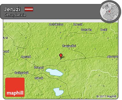 Physical 3D Map of Jeruži