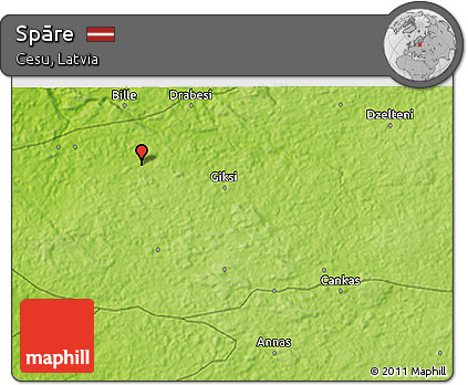 Physical 3D Map of Spāre