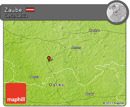 Physical 3D Map of Zaube